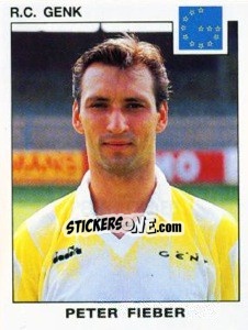 Sticker Peter Fieber - Football Belgium 1992-1993 n. 140 - Panini