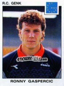 Sticker Ronny Gaspercic - Football Belgium 1992-1993 - Panini