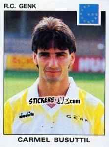 Sticker Carmel Busuttil - Football Belgium 1992-1993 - Panini