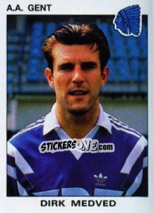 Sticker Dirk Medved - Football Belgium 1992-1993 - Panini