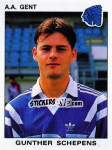 Cromo Gunther Schepens - Football Belgium 1992-1993 - Panini