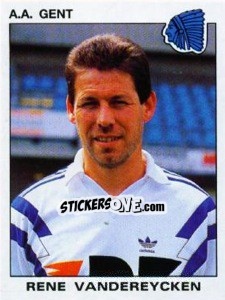 Sticker Rene Vandereycken - Football Belgium 1992-1993 n. 152 - Panini
