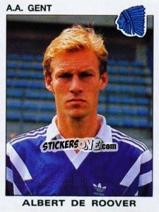 Sticker Albert de Roover - Football Belgium 1992-1993 n. 153 - Panini