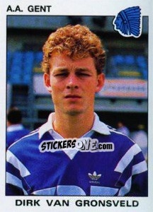 Cromo Dirk van Gronsveld - Football Belgium 1992-1993 - Panini