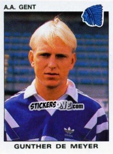 Sticker Gunther de Meyer - Football Belgium 1992-1993 - Panini