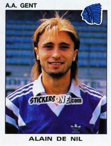 Sticker Alain de Nil - Football Belgium 1992-1993 - Panini
