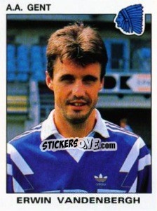 Cromo Erwin Vandenbergh - Football Belgium 1992-1993 - Panini