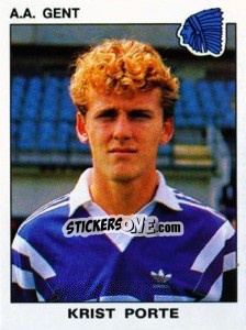 Sticker Krist Porte - Football Belgium 1992-1993 n. 160 - Panini