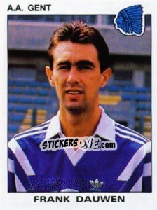 Sticker Frank Dauwen - Football Belgium 1992-1993 - Panini