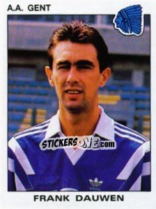 Sticker Frank Dauwen - Football Belgium 1992-1993 n. 161 - Panini