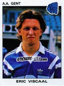 Sticker Eric Viscaal - Football Belgium 1992-1993 n. 162 - Panini