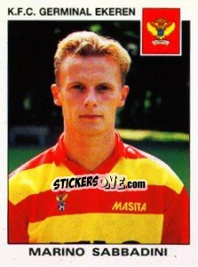 Sticker Marino Sabbadini - Football Belgium 1992-1993 - Panini