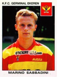 Figurina Marino Sabbadini - Football Belgium 1992-1993 n. 168 - Panini