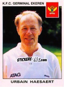 Sticker Urbain Haesaert - Football Belgium 1992-1993 - Panini