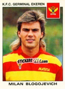 Sticker Milan Blogojevich - Football Belgium 1992-1993 - Panini