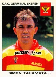Figurina Simon Tahamata - Football Belgium 1992-1993 n. 175 - Panini