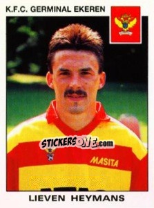 Cromo Lieven Heymans - Football Belgium 1992-1993 n. 177 - Panini