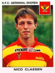 Sticker Nico Claesen - Football Belgium 1992-1993 n. 178 - Panini