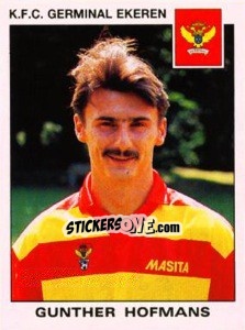 Cromo Gunther Hofmans - Football Belgium 1992-1993 - Panini