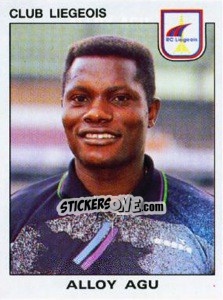 Sticker Alloy Agu - Football Belgium 1992-1993 n. 183 - Panini