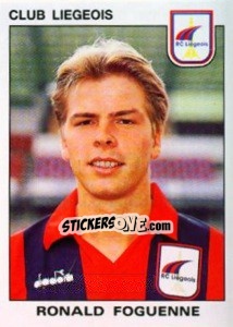 Sticker Ronald Foguenne - Football Belgium 1992-1993 n. 187 - Panini