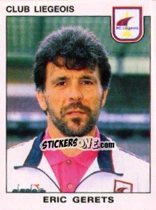 Sticker Eric Gerets - Football Belgium 1992-1993 - Panini