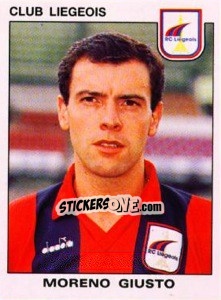 Figurina Moreno Giusto - Football Belgium 1992-1993 n. 189 - Panini