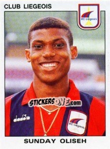 Cromo Sunday Oliseh - Football Belgium 1992-1993 - Panini