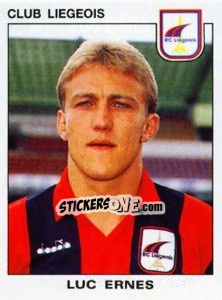 Sticker Luc Ernes - Football Belgium 1992-1993 - Panini
