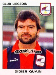 Sticker Didier Quain - Football Belgium 1992-1993 - Panini