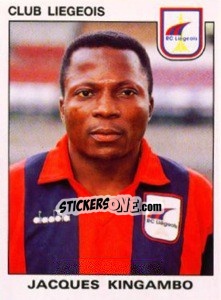 Sticker Jacques Kingambo - Football Belgium 1992-1993 n. 197 - Panini