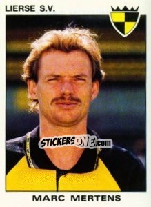 Sticker Marc Mertens - Football Belgium 1992-1993 - Panini