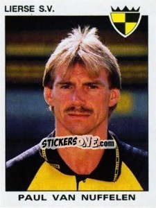 Sticker Paul van Nuffelen - Football Belgium 1992-1993 - Panini