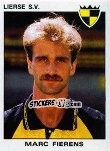 Figurina Marc Fierens - Football Belgium 1992-1993 - Panini