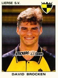 Sticker David Brocken - Football Belgium 1992-1993 - Panini