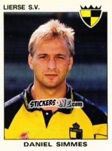 Figurina Daniel Simmes - Football Belgium 1992-1993 - Panini
