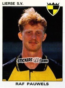 Cromo Raf Pauwels - Football Belgium 1992-1993 - Panini