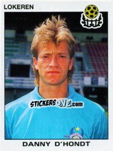 Sticker Danny D'Hondt - Football Belgium 1992-1993 - Panini