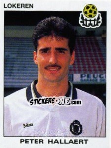 Cromo Peter Hallaert - Football Belgium 1992-1993 - Panini