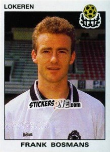 Sticker Frank Bosmans - Football Belgium 1992-1993 - Panini