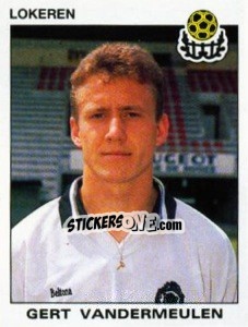 Sticker Gert Vanderleulen - Football Belgium 1992-1993 - Panini