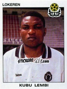Sticker Kubu Lembi - Football Belgium 1992-1993 - Panini