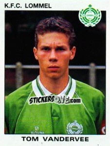Sticker Tom Vandervee - Football Belgium 1992-1993 - Panini