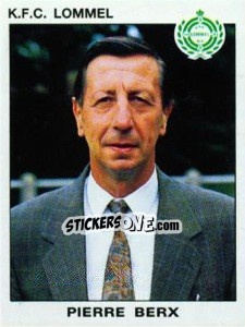 Figurina Pierre Berx - Football Belgium 1992-1993 - Panini