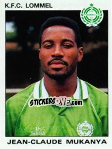 Sticker Jean-Claude Mukanya - Football Belgium 1992-1993 - Panini
