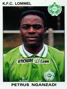 Sticker Petrus Nganzadi - Football Belgium 1992-1993 - Panini