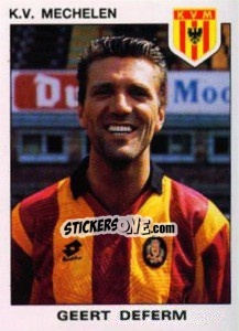 Sticker Geert Deferm - Football Belgium 1992-1993 n. 262 - Panini