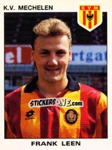 Figurina Frank Leen - Football Belgium 1992-1993 - Panini
