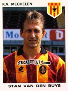 Sticker Stan van de Buys - Football Belgium 1992-1993 - Panini