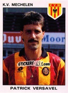 Sticker Patrick Versavel - Football Belgium 1992-1993 - Panini